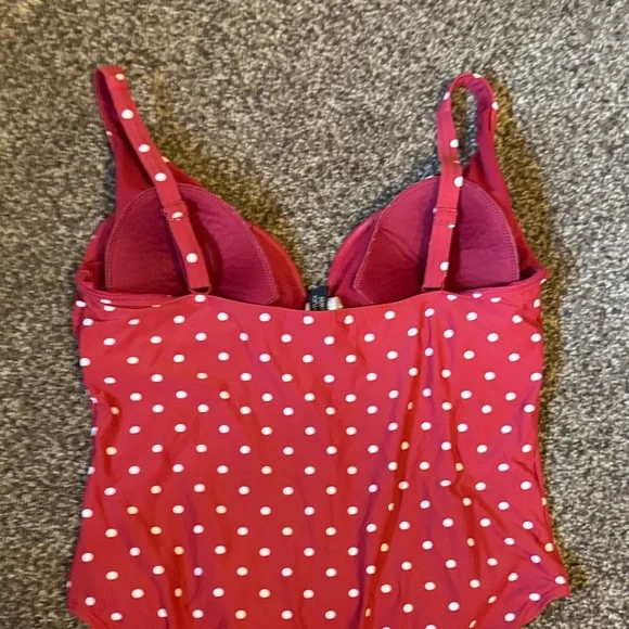 Niptuck Swim | Polka Dot womens One Piece Swimsuit US12 - Picture 4 of 4